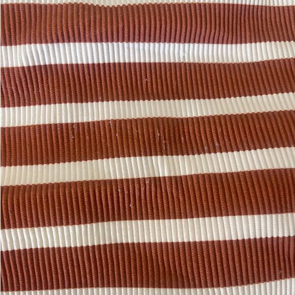 Aerie Ribbed Striped Bikini Orange Size Womens Large READ - Picture 3 of 8